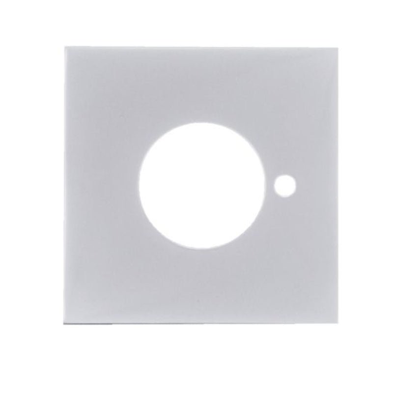 Lockwood Velocity Large Rose Square Trim Privacy SP - 1 Pair Satin Chrome Pearl  VES2-TRIMSP