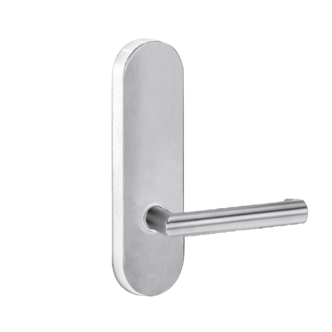 Lockwood 2805 Round End Plate With 155 Lever Satin Chrome 2805/155SC - primehardware