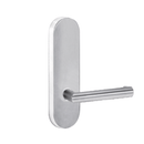 Lockwood 2805 Round End Plate With 155 Lever Satin Chrome 2805/155SC - primehardware