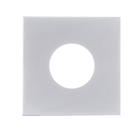 Lockwood Velocity Large Rose Square Trim Passage SP - 1 Pair Satin Chrome Pearl  VES1-TRIMSP