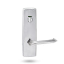 Lockwood 1814 Square End Plate With Privacy Indicator Emergency Turn & 116 Lever Satin Chrome 1814/116SC - primehardware