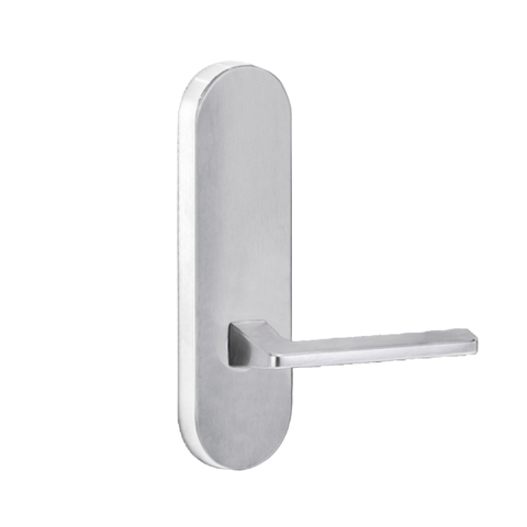 Lockwood 2805 Round End Plate With 178 Lever Satin Chrome 2805/178SC - primehardware