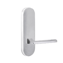 Lockwood 2805 Round End Plate With 178 Lever Satin Chrome 2805/178SC - primehardware