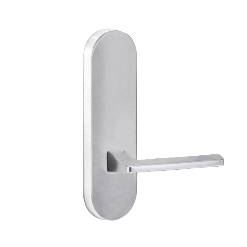 Lockwood 2805 Round End Plate With 178 Lever Satin Chrome 2805/178SC
