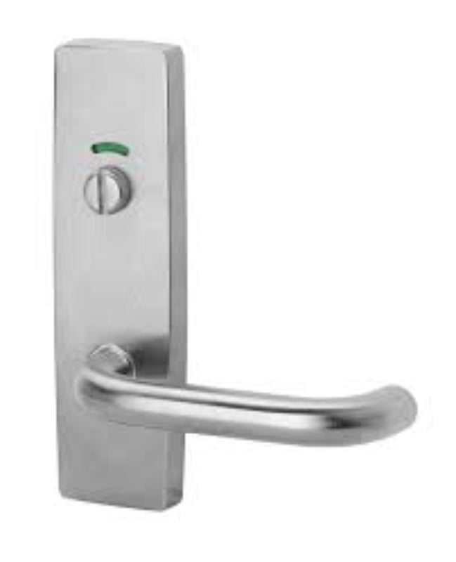 Lockwood 1814 Square End Plate With Privacy Indicator Emergency Turn & 122 LH Lever Polyester Powdercoat 1814/122LPC - primehardware