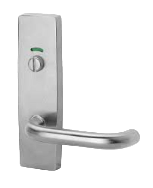 Lockwood 1814 Square End Plate With Privacy Indicator Emergency Turn & 122 RH Lever Polyester Powdercoat 1814/122RPC - primehardware