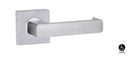 Lockwood Symphony 76 Lever On Square Rose Full Set Satin Chrome 1420/1421/76SC - primehardware