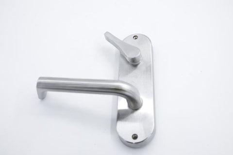 Lockwood 2941 Round End Plate Privacy Indicator Disabled Turn & 102 Lever Satin Chrome 2941/102SC - primehardware