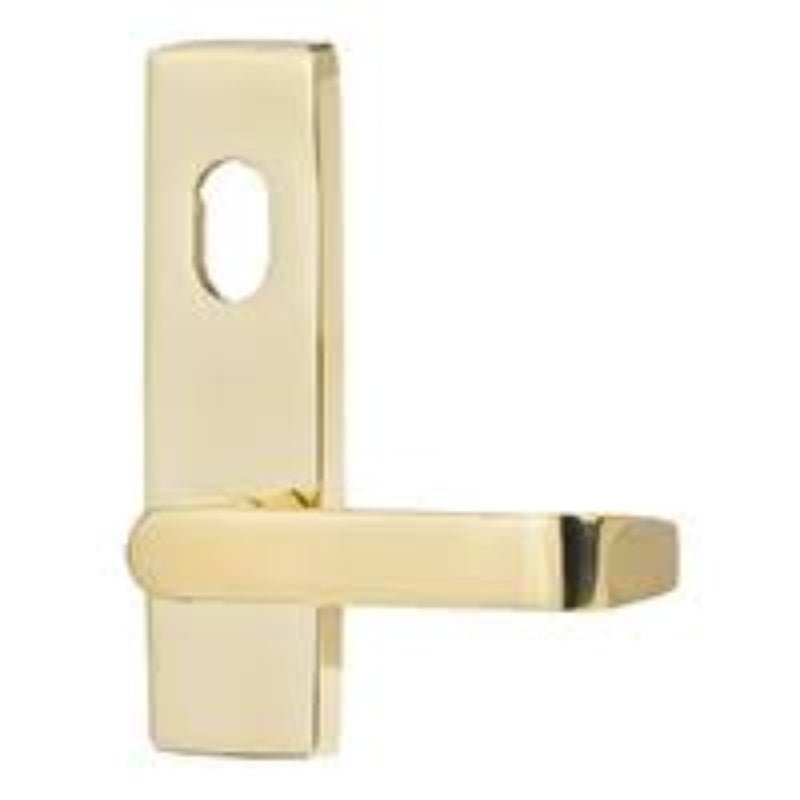 Lockwood 1904 Square End Plate with Turn & 59 Lever Polished Brass 1904/59PB