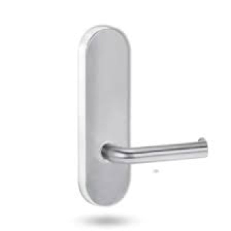 Lockwood 2805 Round End Plate With 47 LH Lever Satin Chrome 2805/47LSC - primehardware