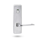 Lockwood 1814 Square End Plate With Privacy Indicator Emergency Turn & 124 Lever Satin Chrome 1814/124SC - primehardware