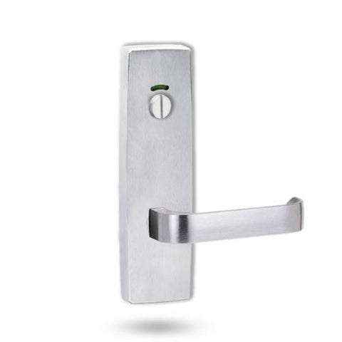 Lockwood 1814 Square End Plate With Privacy Indicator Emergency Turn & 131 Lever Satin Chrome 1814/131SC - primehardware