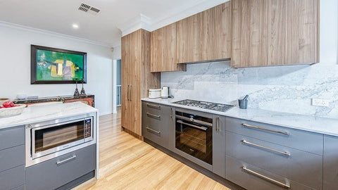 Zanda Marco Cabinet Handle - Brushed Nickel/Matt Black - primehardware