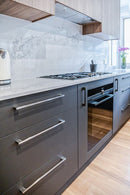 Zanda Marco Cabinet Handle - Brushed Nickel/Matt Black - primehardware