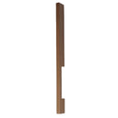 Bronze door handle on a white background