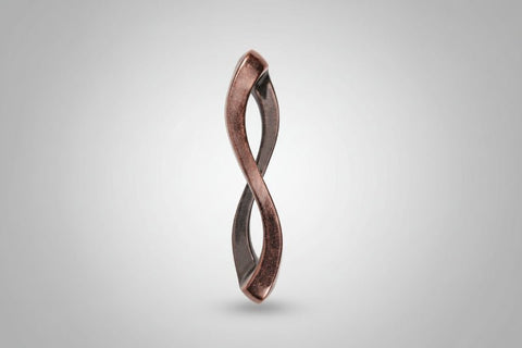 Decorative door handle with a blurred indoor setting