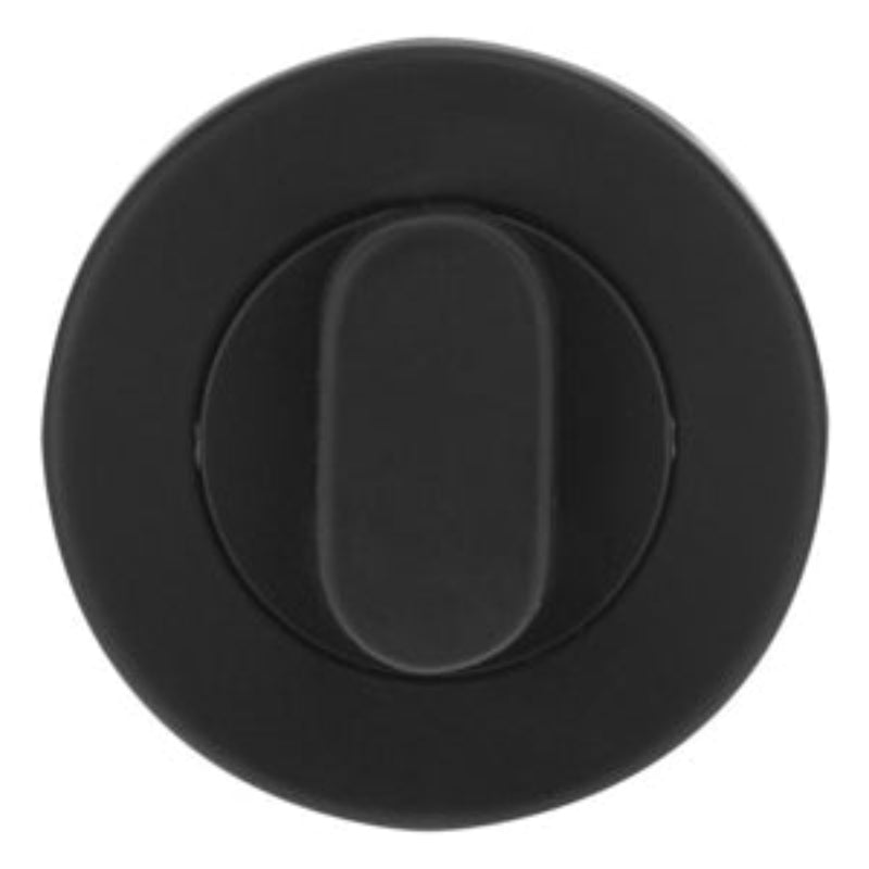 Lockwood Velocity 55MM Round Rose Trim Passage MBK - 1 Pair Matt Black  VSR1-TRIMMBK