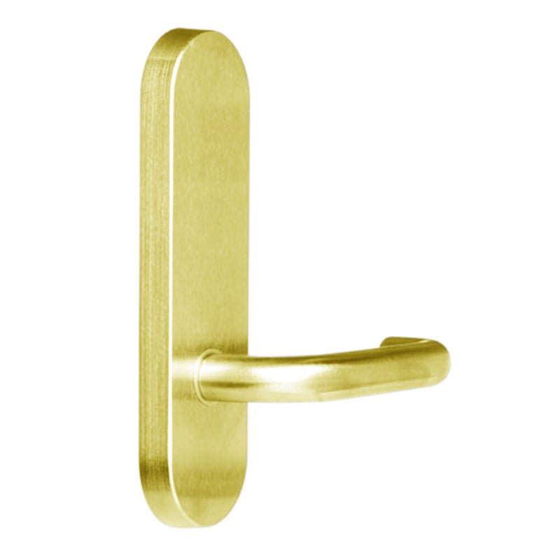 Lockwood 2805 Round End Plate With 70 Lever Polished Brass 2805/70PB - primehardware