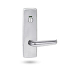 Lockwood 1814 Square End Plate With Privacy Indicator Emergency Turn & 180 Lever Satin Chrome 1814/180SC - primehardware