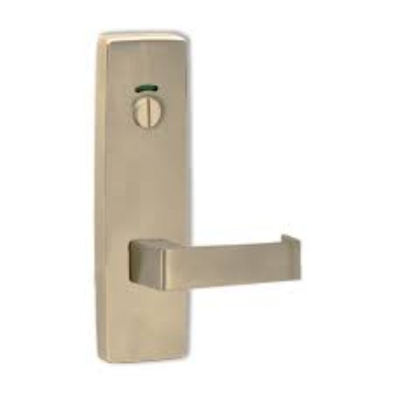 Lockwood 1814 Square End Plate With Privacy Indicator Emergency Turn & 20 Lever Satin Brass Unlacquered 1814/20SBU - primehardware