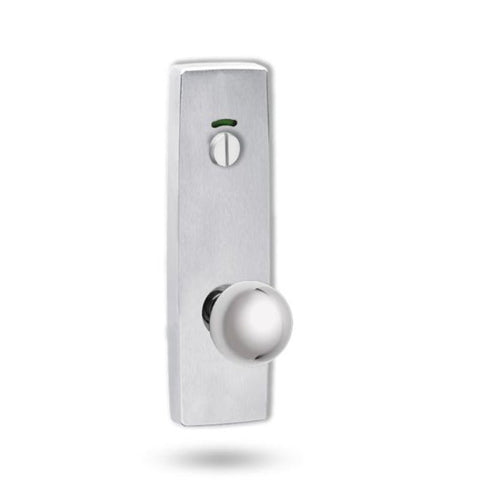 Lockwood 1814 Square End Plate With Privacy Indicator Emergency Turn & 20 Knob Satin Chrome 1814/20SC - primehardware