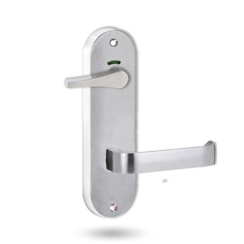 Lockwood 2941 Round End Plate Privacy Indicator Disabled Turn & 131 Lever Satin Chrome 2941/131SC - primehardware
