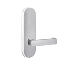 Lockwood 2805 Round End Plate With 76 Lever Satin Chrome 2805/76SC - primehardware