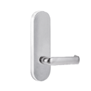 Lockwood 2805 Round End Plate With 77 Lever Satin Chrome 2805/77SC - primehardware
