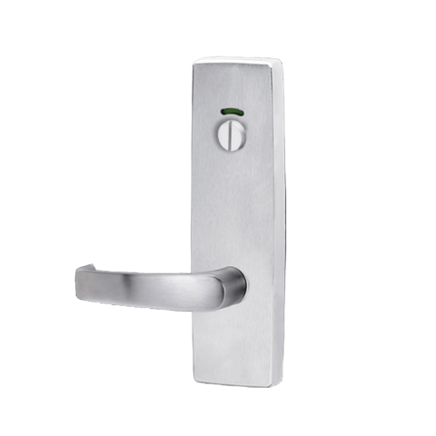 Lockwood 1814 Square End Plate With Privacy Indicator Emergency Turn & 47 Lever RH Satin Chrome 1814/47RSC - primehardware