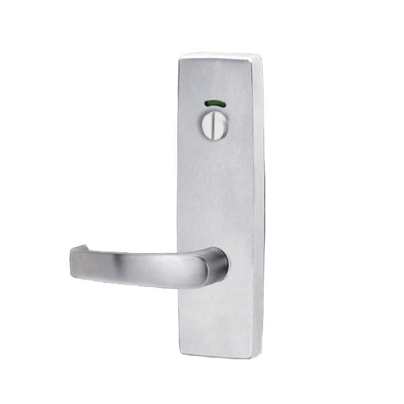 Lockwood 1814 Square End Plate With Privacy Indicator Emergency Turn & 47 Lever RH Satin Chrome 1814/47RSC