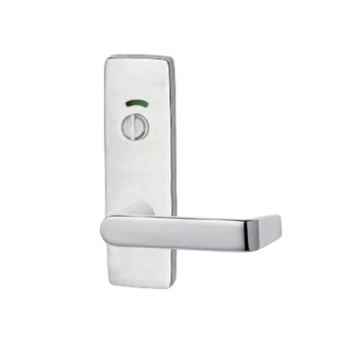 Lockwood 1814 Square End Plate With Privacy Indicator Emergency Turn & 59 Lever Polished Brass Unlacquered 1814/59BU - primehardware