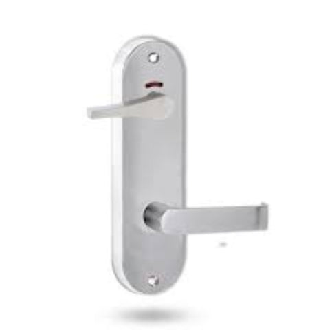 Lockwood 2941 Round End Plate Privacy Indicator Disabled Turn & 155 Lever Satin Chrome 2941/155SC - primehardware