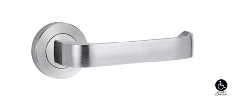 Lockwood Symphony 41 Lever On Ext Round Rose Fixed Half Set LH Polished Brass Unlacquered 1224/41LBU - primehardware