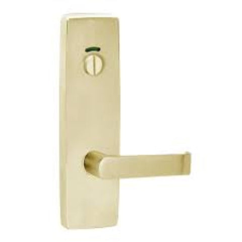 Lockwood 1814 Square End Plate With Privacy Indicator Emergency Turn & 59 Lever Satin Brass 1814/59SB - primehardware