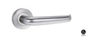 Lockwood Symphony 41 Lever On Ext Round Rose Fixed Half Set LH Satin Chrome 1224/41LSC - primehardware
