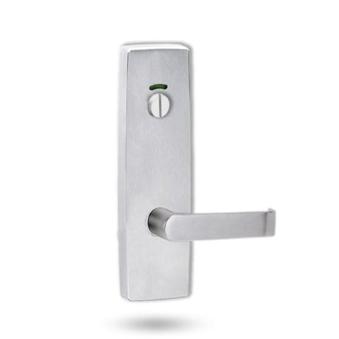 Lockwood 1814 Square End Plate With Privacy Indicator Emergency Turn & 59 Lever Satin Chrome 1814/59SC - primehardware