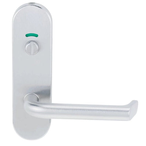 Lockwood 2809 Round End Plate With 59 Fixed Lever Satin Chrome 2809/59SC - primehardware