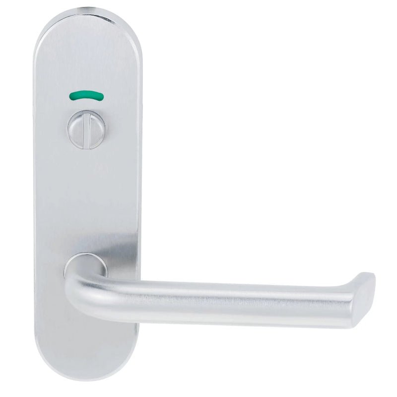 Lockwood 2809 Round End Plate With 59 Fixed Lever Satin Chrome 2809/59SC - primehardware