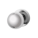 Lockwood Symphony 20 Knob On Round Rose Full Set Chrome Plate 1220/1221/20CP - primehardware