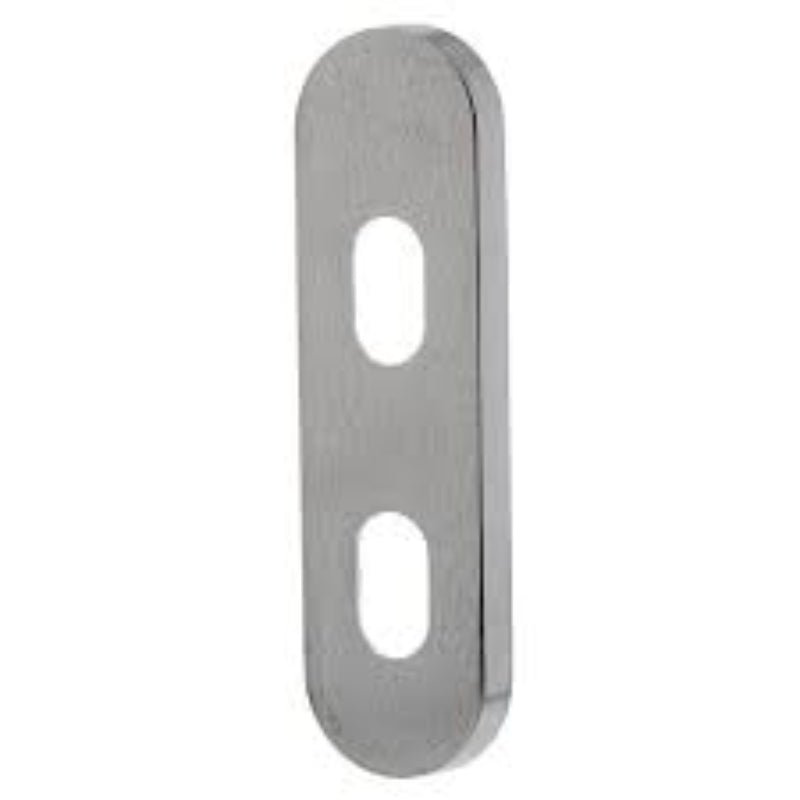 Lockwood 2810 Round End Plate With Two Cylinder Holes Chrome Plate 2810CP - primehardware