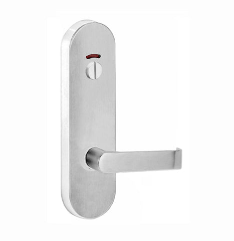 Lockwood 2814 Round End Plate With Privacy Indicator Emergency Turn & 102 Lever Chrome Plate 2814/102CP - primehardware