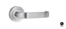 Lockwood Symphony 74 Lever On Round Rose Full Set Satin Chrome 1220/1221/74SC - primehardware