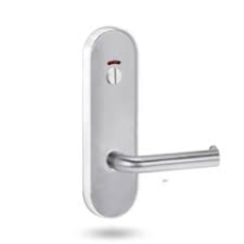 Lockwood 2814 Round End Plate With Privacy Indicator Emergency Turn & 102 Lever Polyester Powdercoat 2814/102PC - primehardware