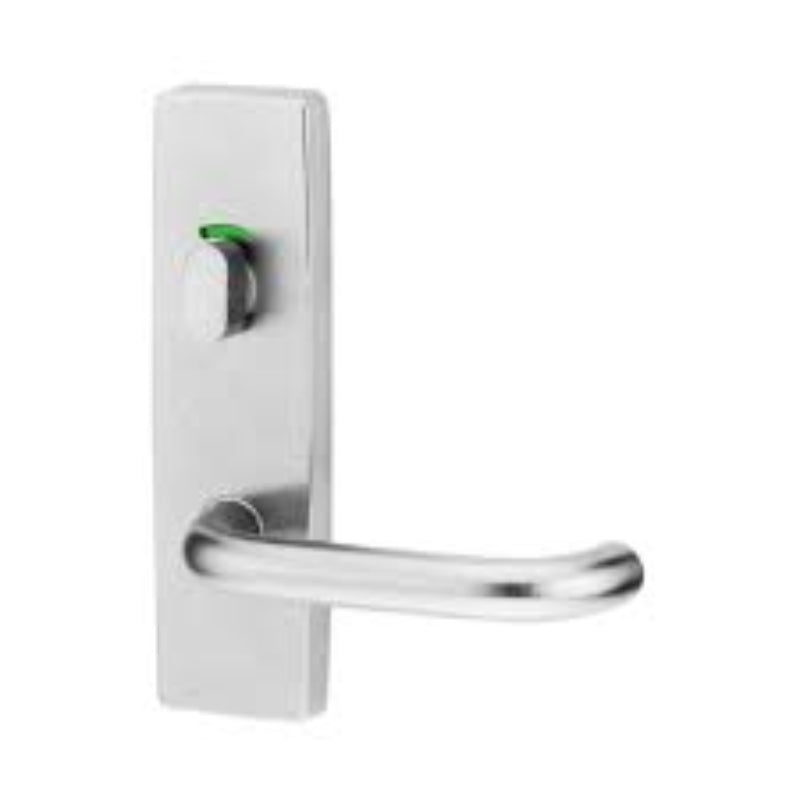 Lockwood 1816 Square End Plate With Privacy Indicator Turn & 97 Lever Satin Chrome 1816/97SC
