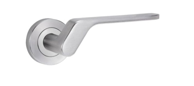 Lockwood Symphony 41 Lever On Round Rose Full Set Left - Hand Satin Chrome 1220/1221/41LSC - primehardware