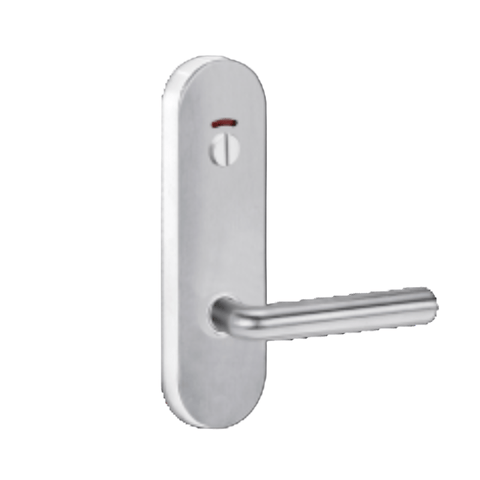 Lockwood 2814 Round End Plate With Privacy Indicator Emergency Turn & 111 Lever Polyester Powdercoat 2814/104PC - primehardware