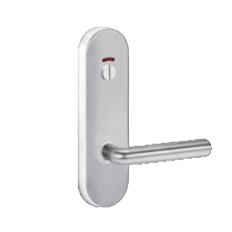 Lockwood 2814 Round End Plate With Privacy Indicator Emergency Turn & 111 Lever Polyester Powdercoat 2814/104PC - primehardware