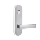 Lockwood 2814 Round End Plate With Privacy Indicator Emergency Turn & 111 Lever Satin Chrome 2814/111SC - primehardware