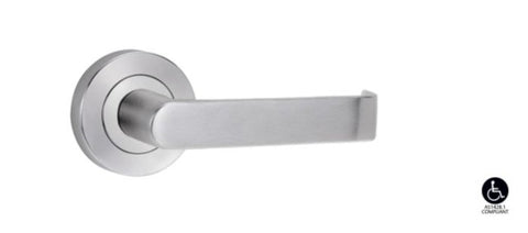 Lockwood Symphony 59 Lever On Round Rose Full Set Satin Chrome 1220/1221/59SC - primehardware
