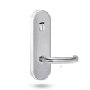 Lockwood 2814 Round End Plate With Privacy Indicator Emergency Turn & 116 Lever Polyester Powdercoat 2814/116PC - primehardware
